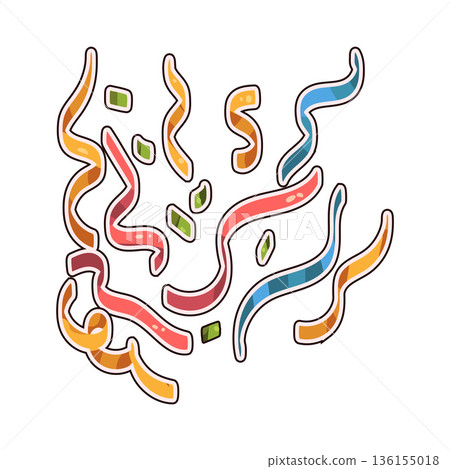 illustration of Confetti 136155018