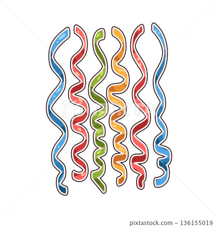 illustration of Streamers illustration of Streamers 136155019