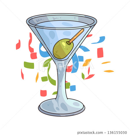 illustration of Martini illustration of Martini 136155030