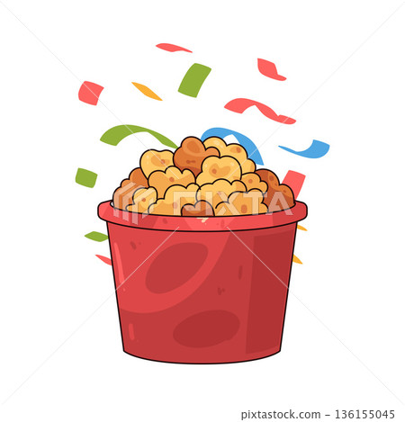 illustration of Popcorn illustration of Popcorn 136155045