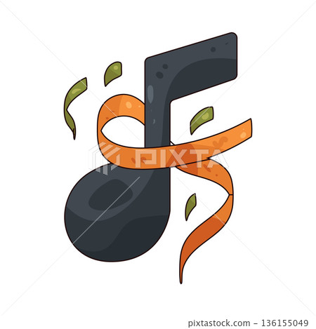 illustration of Music Note 136155049
