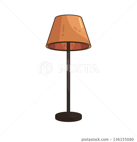illustration of floor lamp 136155080