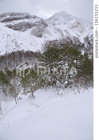 Bandai mountain in winter 136155233