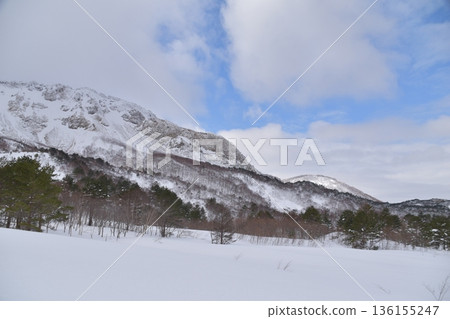 Bandai mountain in winter 136155247
