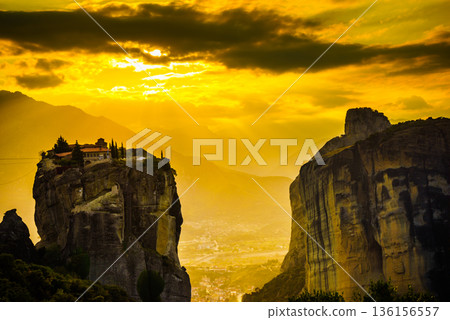 Monastery of the Holy Trinity i in Meteora, Greece 136156557