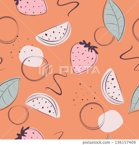 fruity seamless pattern fruity seamless pattern 136157409