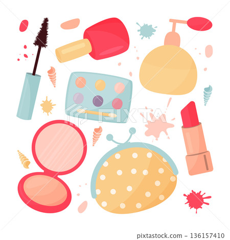 set of cosmetics 136157410