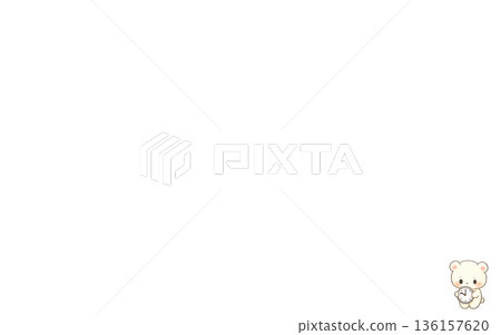 A simple animal illustration with a single point at the bottom right that can be used for internal documents (currently being confirmed) 136157620