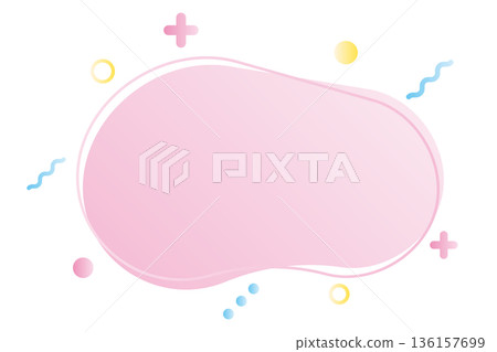 Pop Abstract Frame Shape Pink Pop Abstract Frame Shape Pink 136157699