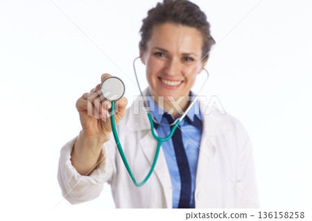 Friendly Doctor Offering Medical Examination 136158258