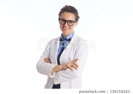 Confident Female Doctor in Glasses - Clinical Professional Confident Female Doctor in Glasses - Clinical Professional 136158283