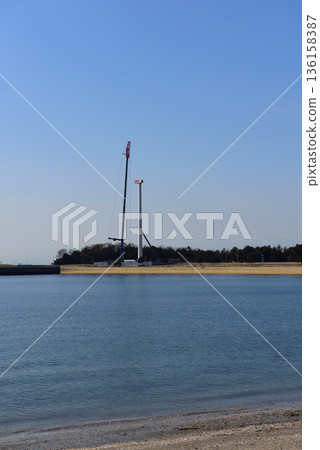 拆除海洋公園的風車葉片 拆除海洋公園的風車葉片 136158387