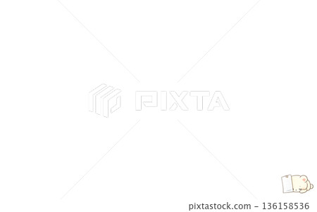 A simple animal illustration with a single point at the bottom right that can be used in internal documents (revised) 136158536