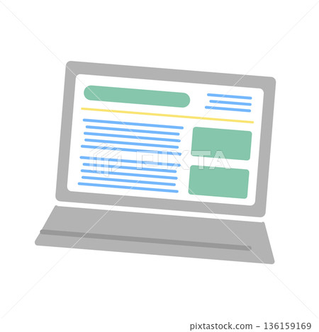 筆記本電腦插圖 136159169