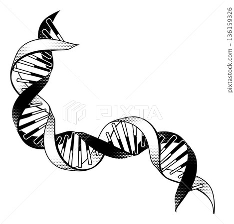 DNA Double Helix Gene Genetic Science Illustration DNA Double Helix Gene Genetic Science Illustration 136159326