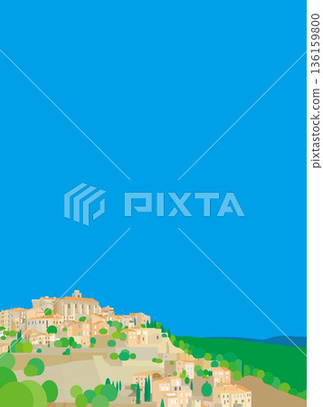 法國普羅旺斯戈爾德的春日景色 136159800