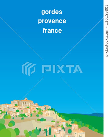 法國普羅旺斯戈爾德的春日景色 136159803