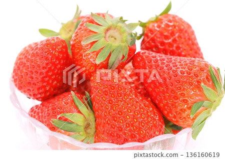 Benihoppe strawberry light background Benihoppe strawberry light background 136160619