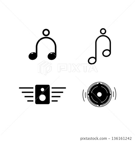 Music note design Music note design 136161242