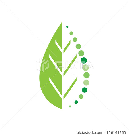 Eco technology logo icon 136161263
