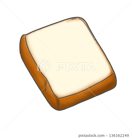 Color illustration of bread 136162249