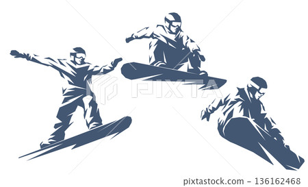 時尚設計的單板滑雪板輪廓材料 136162468