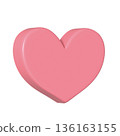 Heart icons. Heart, love, emotion, peace, affection, mind, joy, happiness, heart, etc. 136163155