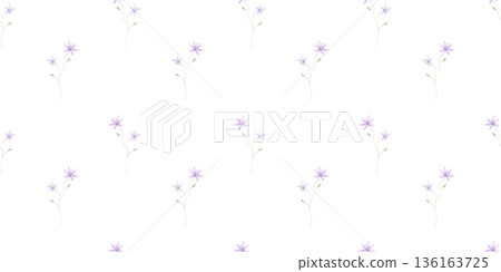 Seamless watercolour pattern with cute small spring flowers, perfect for nursery decor, and newborn fabric, hand drawn watercolor illustrations on white Seamless watercolour pattern with cute small spring flowers, perfect for nursery decor, and newborn fabric, hand drawn watercolor illustrations on white 136163725