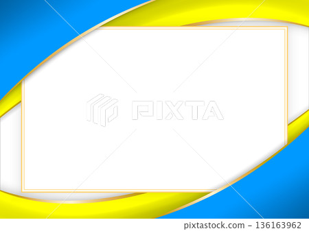 horizontal frame and border with Palauan flag 136163962