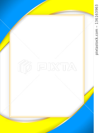 vertical frame and border with Palauan flag 136163963