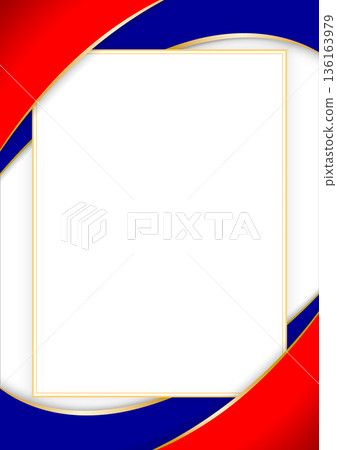 vertical frame and border with Taiwanese flag 136163979