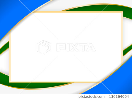 horizontal frame and border with Bashkir flag 136164004