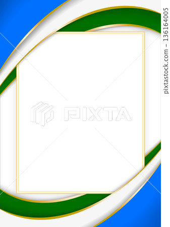 vertical frame and border with Bashkir flag 136164005