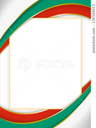 vertical frame and border with Bulgarian flag 136164013