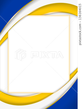 vertical frame and border with Buryat flag 136164015