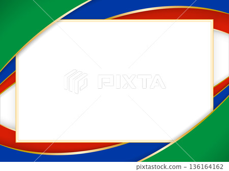 horizontal frame and border with Dagestani flag 136164162