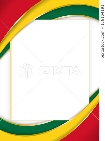 vertical frame and border with Ghanaian flag 136164191