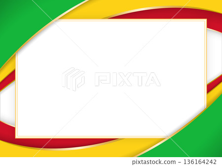 horizontal frame and border with Malian flag horizontal frame and border with Malian flag 136164242