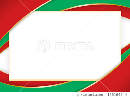 horizontal frame and border with Mauritanian flag horizontal frame and border with Mauritanian flag 136164244