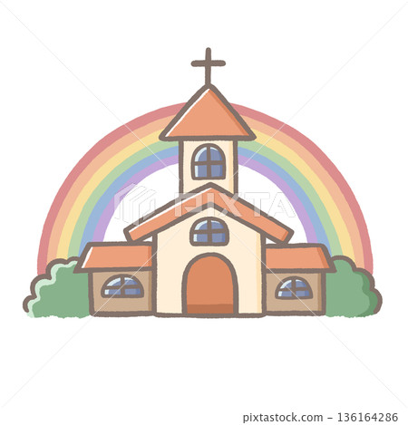 Rainbow Church LGBTQ+ Friendly Same-Sex Marriage Rainbow Church LGBTQ+ Friendly Same-Sex Marriage 136164286