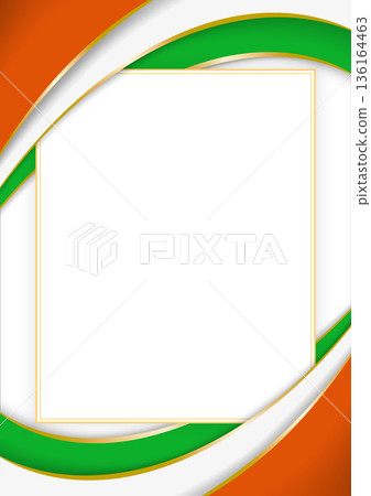 vertical frame and border with Nigerien flag 136164463