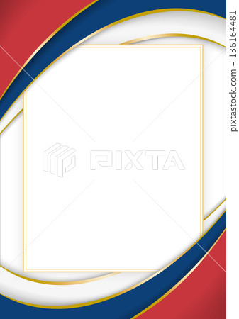 vertical frame and border with Serbian flag vertical frame and border with Serbian flag 136164481