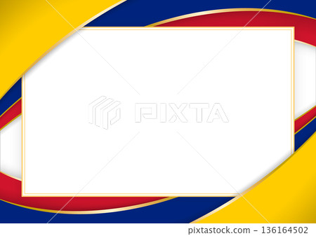 horizontal frame and border with Venezuelan flag horizontal frame and border with Venezuelan flag 136164502