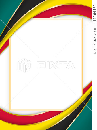 vertical frame and border with Mozambican flag vertical frame and border with Mozambican flag 136164523