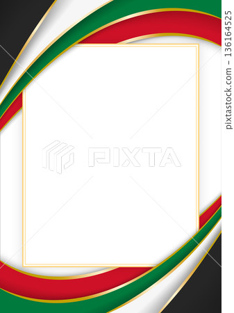 vertical frame and border with Palestinian flag vertical frame and border with Palestinian flag 136164525