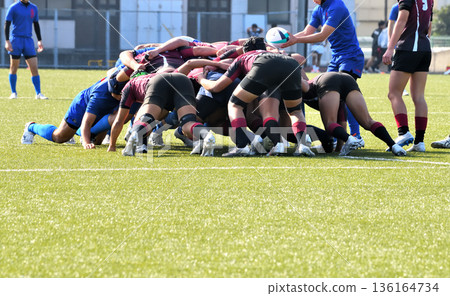 rugby, high school rugby 136164734