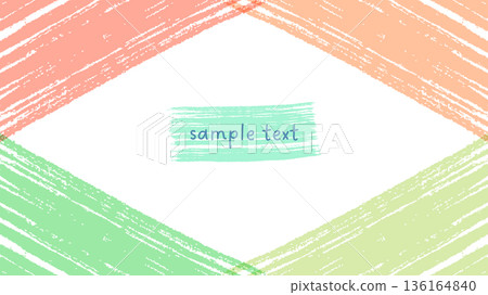 一個造型別緻的相框，看起來像是用秋天的色彩繪製而成。 136164840