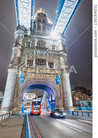 London Tower Bridge at night London Tower Bridge at night 136164851