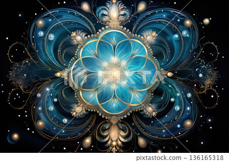 Luminous Pearl Oysters - Generative AI 136165318