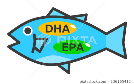 圖中所示為富含健康營養素DHA和EPA的藍色魚類。 136165412